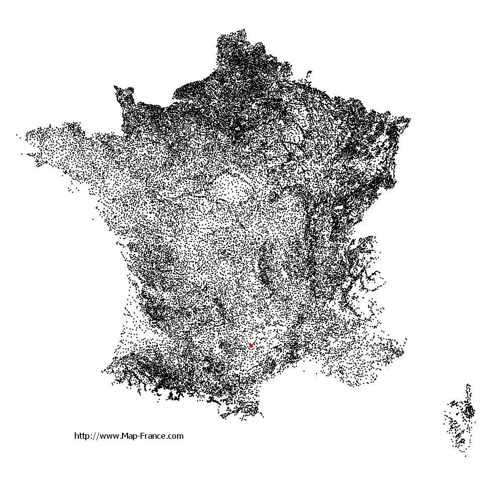 Les Costes-Gozon on the municipalities map of France